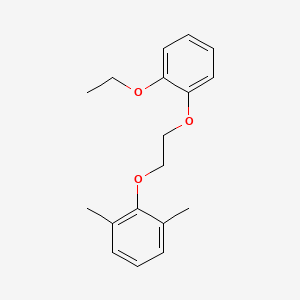 molecular formula C18H22O3 B5169831 2-[2-(2-ethoxyphenoxy)ethoxy]-1,3-dimethylbenzene 