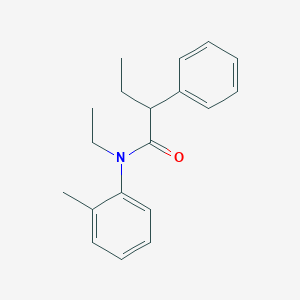 molecular formula C19H23NO B5169896 N-ethyl-N-(2-methylphenyl)-2-phenylbutanamide 