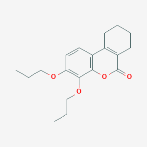 molecular formula C19H24O4 B5169918 3,4-dipropoxy-7,8,9,10-tetrahydro-6H-benzo[c]chromen-6-one 