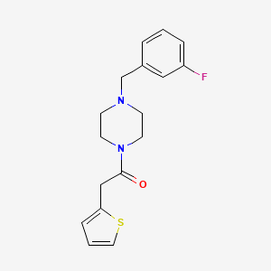 molecular formula C17H19FN2OS B5169958 1-(3-fluorobenzyl)-4-(2-thienylacetyl)piperazine 