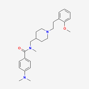 molecular formula C25H35N3O2 B5169982 4-(dimethylamino)-N-({1-[2-(2-methoxyphenyl)ethyl]-4-piperidinyl}methyl)-N-methylbenzamide 