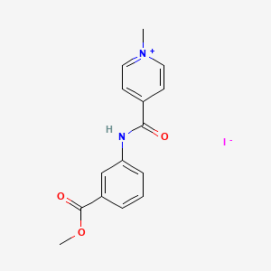 molecular formula C15H15IN2O3 B5170022 4-({[3-(methoxycarbonyl)phenyl]amino}carbonyl)-1-methylpyridinium iodide 
