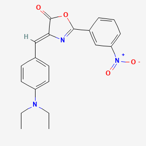 molecular formula C20H19N3O4 B5170056 4-[4-(diethylamino)benzylidene]-2-(3-nitrophenyl)-1,3-oxazol-5(4H)-one CAS No. 5938-23-8