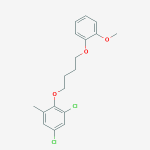 molecular formula C18H20Cl2O3 B5170070 1,5-dichloro-2-[4-(2-methoxyphenoxy)butoxy]-3-methylbenzene 