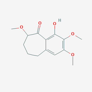 molecular formula C14H18O5 B5170105 4-hydroxy-2,3,6-trimethoxy-6,7,8,9-tetrahydro-5H-benzo[7]annulen-5-one 