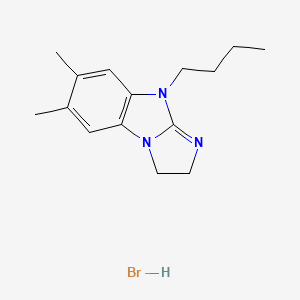 molecular formula C15H22BrN3 B5170202 9-butyl-6,7-dimethyl-2,9-dihydro-3H-imidazo[1,2-a]benzimidazole hydrobromide 