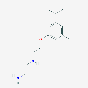 molecular formula C14H24N2O B5170237 (2-aminoethyl)[2-(3-isopropyl-5-methylphenoxy)ethyl]amine 
