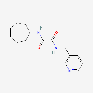 molecular formula C15H21N3O2 B5170284 N-cycloheptyl-N'-(3-pyridinylmethyl)ethanediamide 