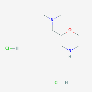 molecular formula C7H18Cl2N2O B051703 N,N-二甲基-1-(吗啉-2-基)甲胺二盐酸盐 CAS No. 122894-40-0