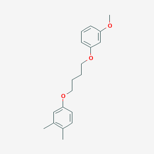 molecular formula C19H24O3 B5170310 4-[4-(3-methoxyphenoxy)butoxy]-1,2-dimethylbenzene 