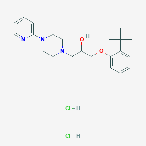molecular formula C22H33Cl2N3O2 B5170318 1-(2-tert-butylphenoxy)-3-[4-(2-pyridinyl)-1-piperazinyl]-2-propanol dihydrochloride 