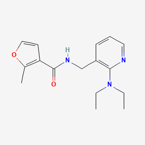 molecular formula C16H21N3O2 B5170329 N-{[2-(diethylamino)-3-pyridinyl]methyl}-2-methyl-3-furamide 