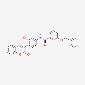 molecular formula C30H23NO5 B5170339 3-(benzyloxy)-N-[3-methoxy-4-(2-oxo-2H-chromen-3-yl)phenyl]benzamide 