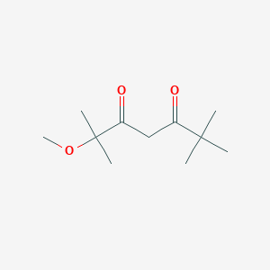 molecular formula C11H20O3 B5170344 2-甲氧基-2,6,6-三甲基-3,5-庚二酮 