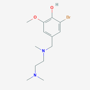 molecular formula C13H21BrN2O2 B5170387 2-bromo-4-{[[2-(dimethylamino)ethyl](methyl)amino]methyl}-6-methoxyphenol 