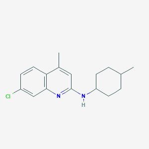 molecular formula C17H21ClN2 B5170407 7-chloro-4-methyl-N-(4-methylcyclohexyl)-2-quinolinamine 