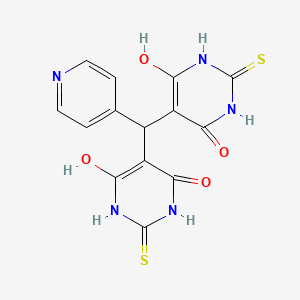 molecular formula C14H11N5O4S2 B5170445 5,5'-(4-pyridinylmethylene)bis(6-hydroxy-2-thioxo-2,3-dihydro-4(1H)-pyrimidinone) 