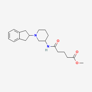 molecular formula C20H28N2O3 B5170544 methyl 5-{[1-(2,3-dihydro-1H-inden-2-yl)-3-piperidinyl]amino}-5-oxopentanoate 