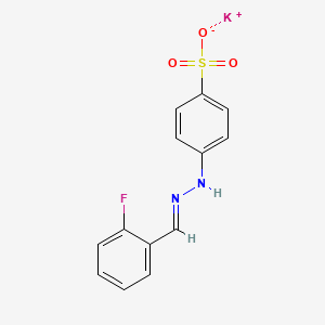 molecular formula C13H10FKN2O3S B5170578 potassium 4-[2-(2-fluorobenzylidene)hydrazino]benzenesulfonate 