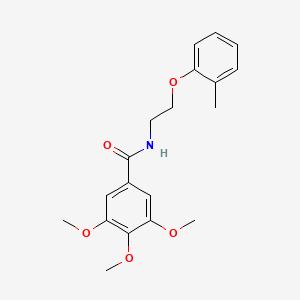 molecular formula C19H23NO5 B5170595 3,4,5-trimethoxy-N-[2-(2-methylphenoxy)ethyl]benzamide 