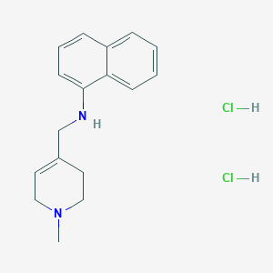 molecular formula C17H22Cl2N2 B5170609 N-[(1-methyl-1,2,3,6-tetrahydro-4-pyridinyl)methyl]-1-naphthalenamine dihydrochloride 