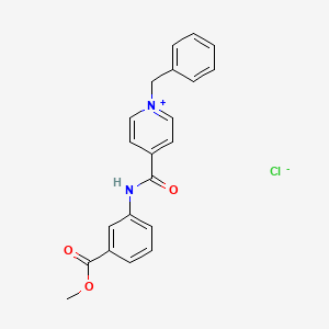 1-benzyl-4-({[3-(methoxycarbonyl)phenyl]amino}carbonyl)pyridinium chloride