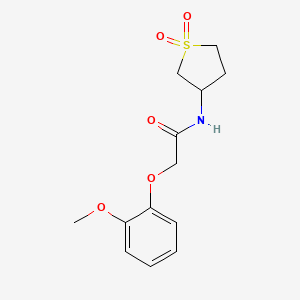 molecular formula C13H17NO5S B5170645 N-(1,1-dioxidotetrahydro-3-thienyl)-2-(2-methoxyphenoxy)acetamide 