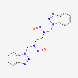 molecular formula C16H16N10O2 B5170693 (1H-1,2,3-benzotriazol-1-ylmethyl){2-[(1H-1,2,3-benzotriazol-1-ylmethyl)(nitroso)amino]ethyl}nitrosoamine 