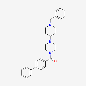 molecular formula C29H33N3O B5170771 1-(1-benzyl-4-piperidinyl)-4-(4-biphenylylcarbonyl)piperazine 
