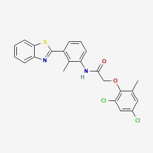 N-[3-(1,3-benzothiazol-2-yl)-2-methylphenyl]-2-(2,4-dichloro-6-methylphenoxy)acetamide