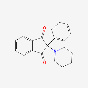 molecular formula C20H19NO2 B5170794 2-phenyl-2-(1-piperidinyl)-1H-indene-1,3(2H)-dione 