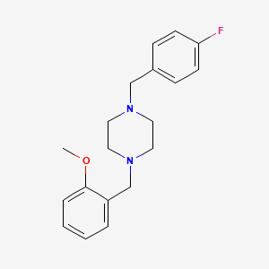 molecular formula C19H23FN2O B5170833 1-(4-fluorobenzyl)-4-(2-methoxybenzyl)piperazine 