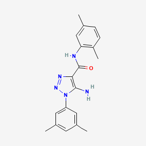 molecular formula C19H21N5O B5170934 5-amino-N-(2,5-dimethylphenyl)-1-(3,5-dimethylphenyl)-1H-1,2,3-triazole-4-carboxamide 