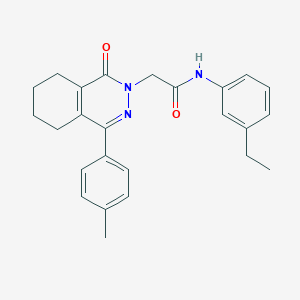 molecular formula C25H27N3O2 B5170961 N-(3-ethylphenyl)-2-[4-(4-methylphenyl)-1-oxo-5,6,7,8-tetrahydro-2(1H)-phthalazinyl]acetamide 