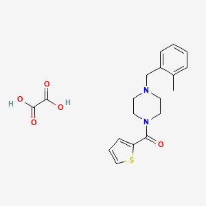molecular formula C19H22N2O5S B5170966 1-(2-methylbenzyl)-4-(2-thienylcarbonyl)piperazine oxalate 