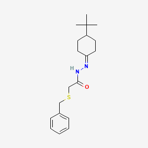 2-(benzylthio)-N'-(4-tert-butylcyclohexylidene)acetohydrazide