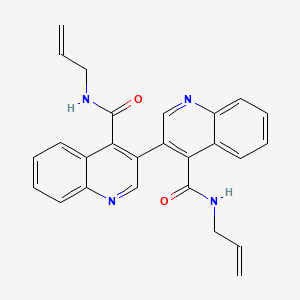 molecular formula C26H22N4O2 B5171054 N,N'-diallyl-3,3'-biquinoline-4,4'-dicarboxamide 