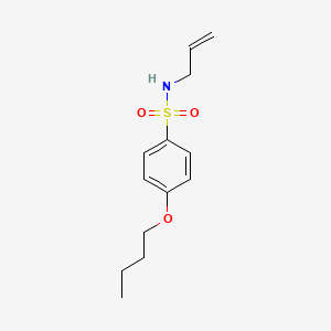 molecular formula C13H19NO3S B5171059 N-allyl-4-butoxybenzenesulfonamide 