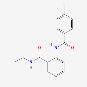 molecular formula C17H17IN2O2 B5171080 2-[(4-iodobenzoyl)amino]-N-isopropylbenzamide 