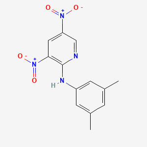molecular formula C13H12N4O4 B5171124 N-(3,5-dimethylphenyl)-3,5-dinitro-2-pyridinamine 