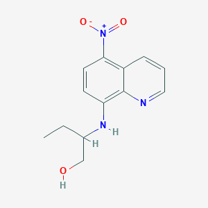 molecular formula C13H15N3O3 B5171132 2-[(5-nitro-8-quinolinyl)amino]-1-butanol CAS No. 346704-08-3