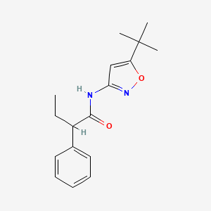 molecular formula C17H22N2O2 B5171154 N-(5-tert-butyl-3-isoxazolyl)-2-phenylbutanamide 