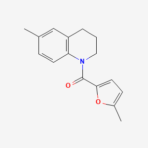 molecular formula C16H17NO2 B5171157 6-methyl-1-(5-methyl-2-furoyl)-1,2,3,4-tetrahydroquinoline 