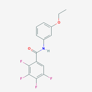 molecular formula C15H11F4NO2 B5171163 N-(3-ethoxyphenyl)-2,3,4,5-tetrafluorobenzamide 