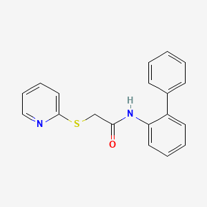 molecular formula C19H16N2OS B5171188 N-2-biphenylyl-2-(2-pyridinylthio)acetamide 