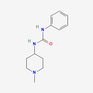 molecular formula C13H19N3O B5171201 N-(1-methyl-4-piperidinyl)-N'-phenylurea 