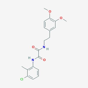 molecular formula C19H21ClN2O4 B5171240 N-(3-chloro-2-methylphenyl)-N'-[2-(3,4-dimethoxyphenyl)ethyl]ethanediamide 