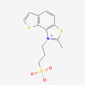 molecular formula C13H13NO3S3 B5171243 3-(2-methylthieno[2,3-e][1,3]benzothiazol-1-ium-1-yl)-1-propanesulfonate 