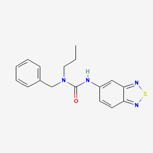 molecular formula C17H18N4OS B5171247 N'-2,1,3-benzothiadiazol-5-yl-N-benzyl-N-propylurea 