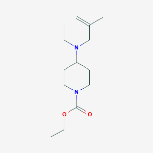 molecular formula C14H26N2O2 B5171277 ethyl 4-[ethyl(2-methyl-2-propen-1-yl)amino]-1-piperidinecarboxylate 
